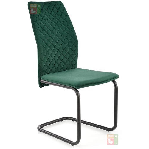 Halmar Jedilni stol K444 - temno zelen Slike