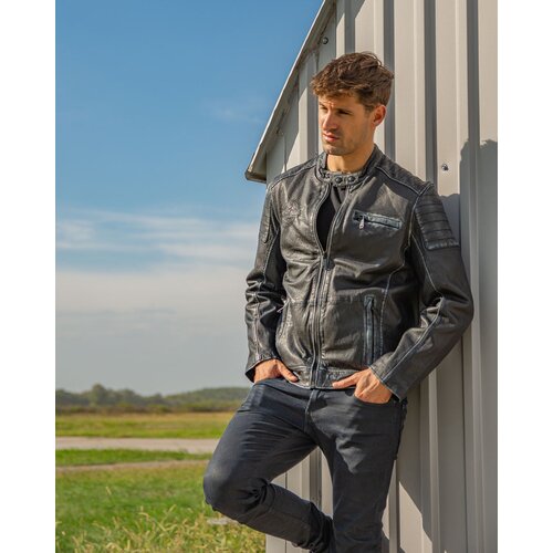 La Force Fashion mu&scaron;ka  mustang kožna jakna MU-M22-35 - crna Cene