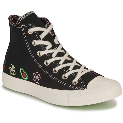 Converse CHUCK TAYLOR ALL STAR-FESTIVAL- JUICY GREEN GRAPHIC Crna