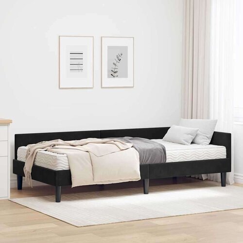  Kotni okvir postelje z matrico Drugo 2 pcs Črna Žamet, (5000123790) Cene