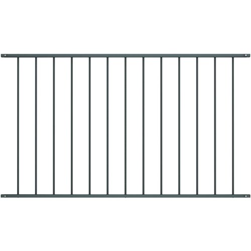 VidaXL Ograjni panel pra&amp;scaron;no premazano jeklo 1,7x1,25 m antraciten Slike