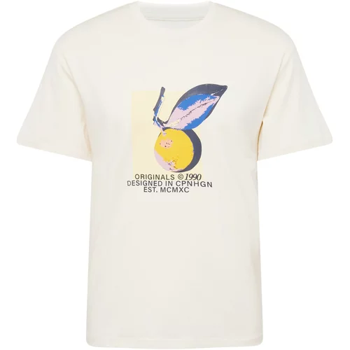 Jack & Jones Majica 'Tampa' boja pijeska / plava / morsko plava / žuta
