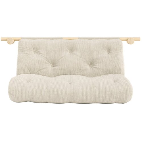 Karup Design Kremno bela raztegljiva sedežna garnitura iz rebrastega žameta 180 cm Hooked &amp;ndash; Slike