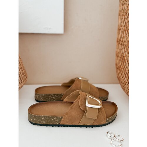 DStreet Klapki damskie NOLVINA beżowe Slike