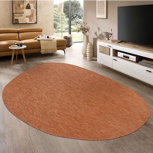 Conceptum Hypnose tepih tema 9038, ovalni, 120x180 cm, narandžasti Cene