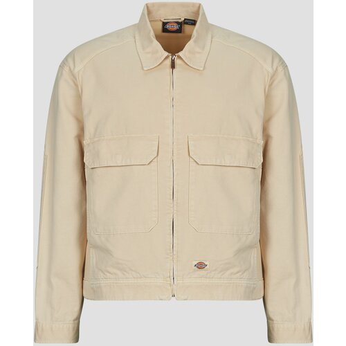 Dickies Jakne FORT SMITH TRUCKER JACKET WOOD ASH Bež Slike