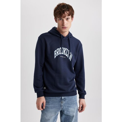 Defacto Regular Fit Hooded Printed Sweatshirt Slike