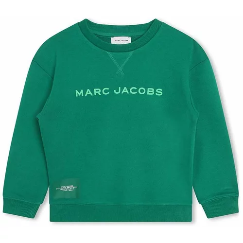 Marc Jacobs Otroški pulover zelena barva