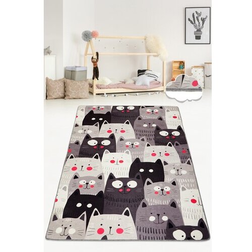 Conceptum Hypnose Tepih Cats Gray, 80x150 cm, Sivi Cene