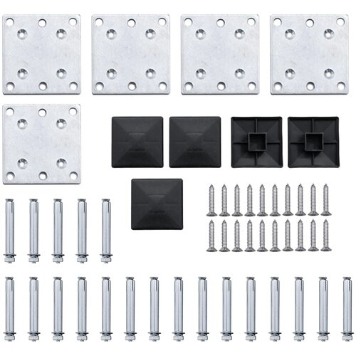  Set panela za ogradu WPC 699 x 146 cm smeđi Slike