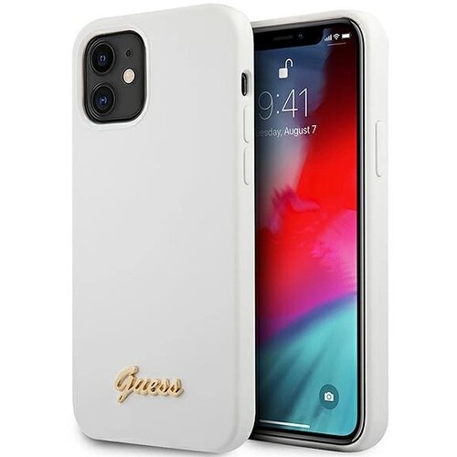Guess GUHCP12SLSLMGWH IPHONE 12 MINI 5,4 BIAŁY/WHITE HARDCASE METAL LOGO SCRIPT, (21834517) Cene