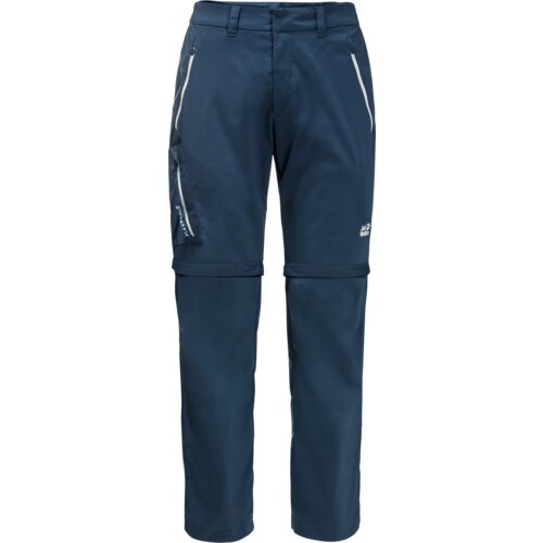 Jack Wolfskin Men&amp;#039;s Overland Zip Away Thunder Trousers Blue Slike