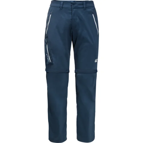 Jack Wolfskin Men's Overland Zip Away Thunder Trousers Blue