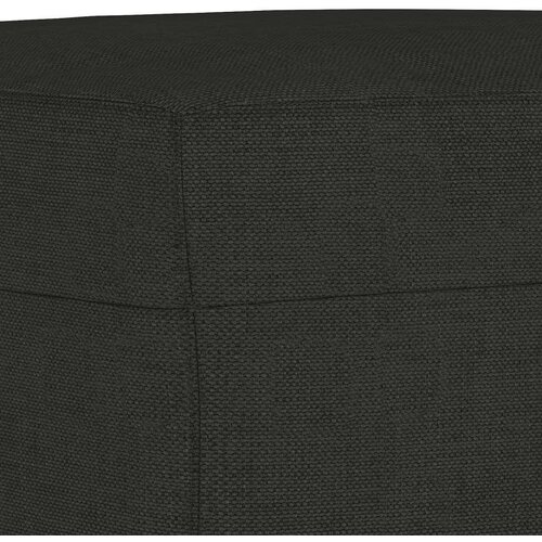  3-dijelni set sofa s jastucima crni od tkanine Slike