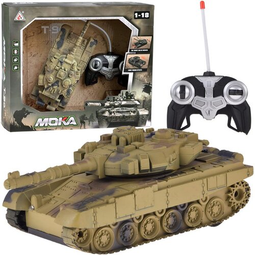Rc tenk na daljinsko upravljanje s rotirajućom kupolom, pustinjska kamuflaža, 22 cm Slike