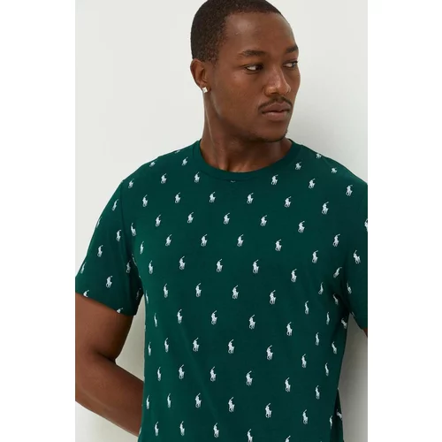Polo Ralph Lauren Bombažen pižama t-shirt zelena barva