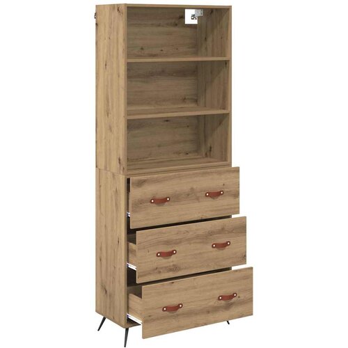  Highboard Umjetnički hrast 69,5 x 34 x 180 cm Konstruirano drvo Slike