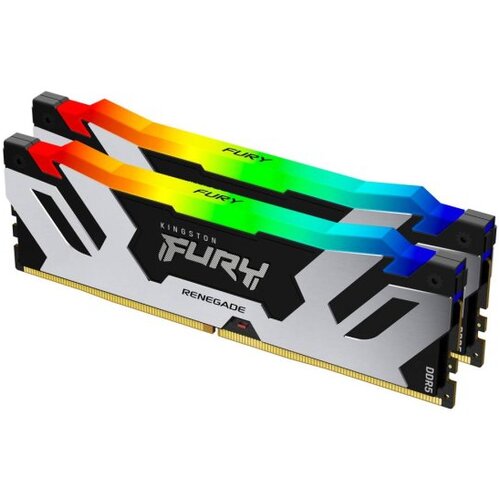 Kingston dimm DDR5 48GB (2x24GB) 7200MHz KF572C38RSAK2-48 fury renegade silver rgb xmp Cene