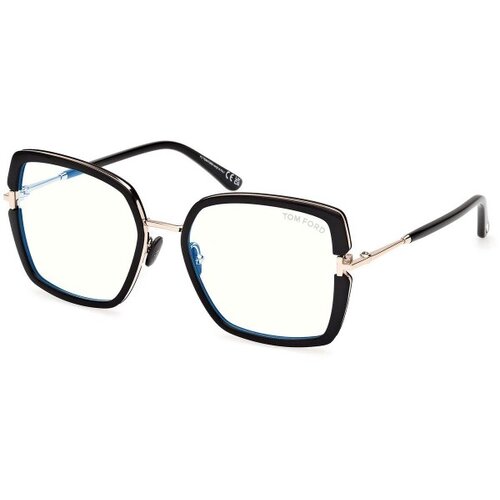 Tom Ford Ženski okvir za dioptrijske naočare Blue Block 0FT5985-B 155, Crni Cene