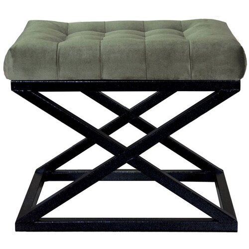Atelier Del Sofa Capraz - Black, Green BlackGreen Pouffe Cene