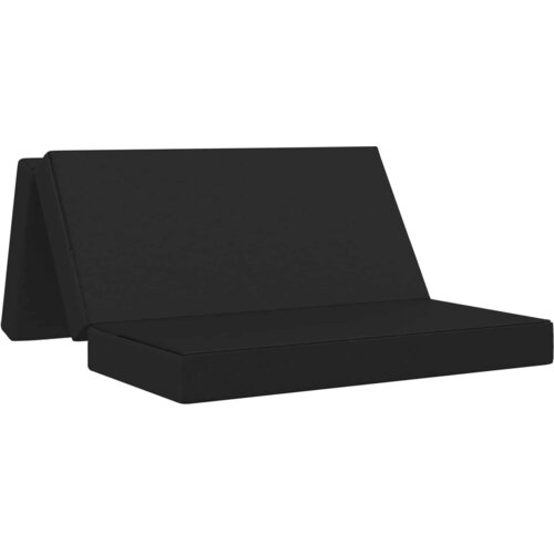 VidaXL Zložljiv kavč postelja 160 x 67 x 45 cm Črna, (5000295318) Slike