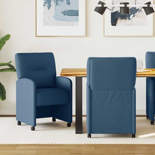 vidaXL Trpezarijske stolice 2 pcs Plava 57 x 67 x 95 cm tkanina Cene