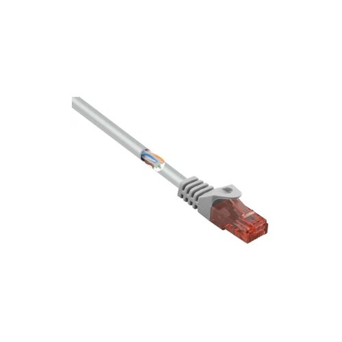 Renkforce RF-5047426 RJ45 omrežni kabel\, Patch kabel CAT 6 U/UTP 0.15 m siva z zaščitnim zapornim zatičem\, brez halogena 1 kos, (20638175) Cene