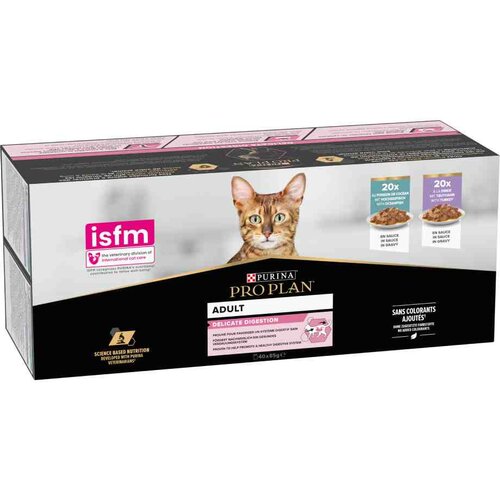 Purina PRO PLAN Delicate Adult 40 x 85 g - Morska riba i puretina Cijene
