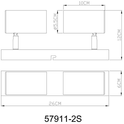 Globo reflektor 2x GU10 25W robby Slike