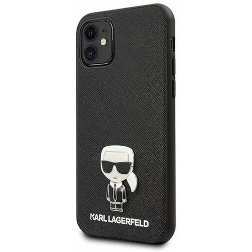 Karl Lagerfeld Klhcp12sikmbbk za iphone 12 mini črna trda zaščita - karl iconic
