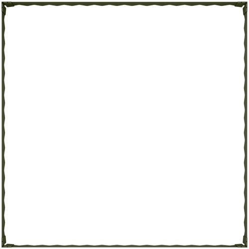  Ograda oko Travnjaka 100 x 100 x 20 cm Čelik Maslinastozelena Slike