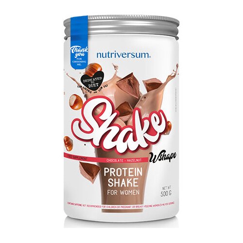 NUTRIVERSUM protein za žene wshape shake čokolada 500g Slike