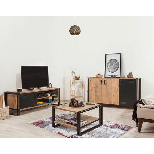 COSMO-TKM.14 atlantic pineblack living room furniture set Slike