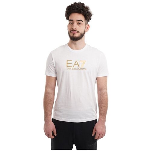 Emporio Armani Majice s kratkimi rokavi Train Gold Label Bela Slike