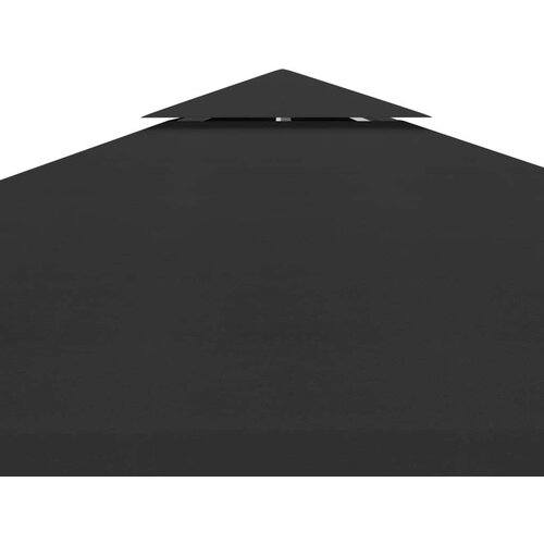 vidaXL Streha za paviljon 2-delna 310 g/m² 3x3 m črna, (20580609) Cene