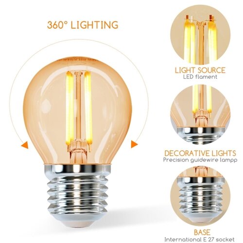 Aigostar led sijalica G45 E27/6W/230V 2200K Slike