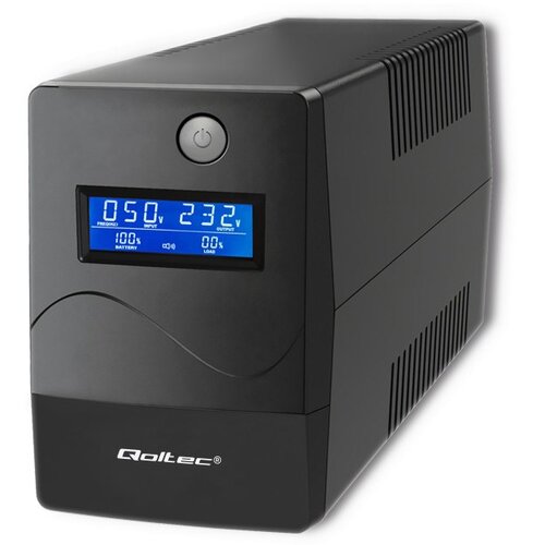 Qoltec Monolith uninterruptible power supply (UPS) Double-conversion (Online) 1 kVA 600 W 2 AC outlet(s) Cijene