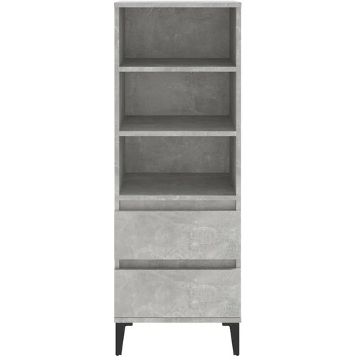  Visoka komoda boja betona 40 x 36 x 110 cm konstruirano drvo Slike