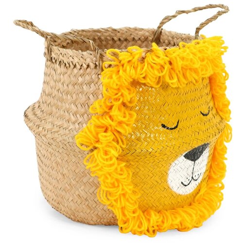 Compactor Rumena/naravna otro&amp;scaron;ka &amp;scaron;katla za shranjevanje iz morske trave &amp;oslash; 30x28 cm Lion &amp;ndash; Slike