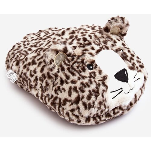 Kesi Vlefara Beige and brown tiger leg warmer Slike