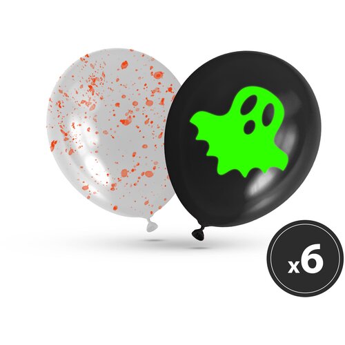 Family Halloween set balonov - fosforescentni - 6 kos, (5000183881) Cene