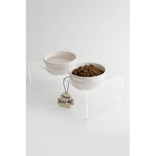 Paws & Whiskers Set posuda za hranu za kućne ljubimce 3 dijela, prozirne Cijene