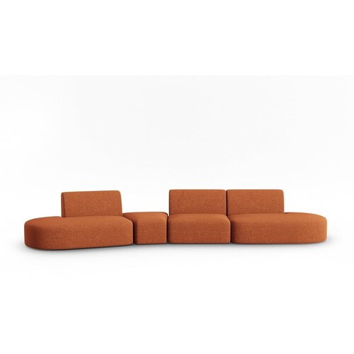 Milo Casa Sofa od &amp;scaron;enila boja terakote s lijevim kutom 428 cm Paolo &amp;ndash; Slike