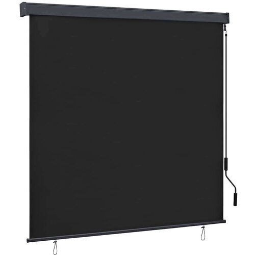 VidaXL Vanjska Roleta Prugasti Podesiva Antracit 180 x 250 cm tkanina Slike