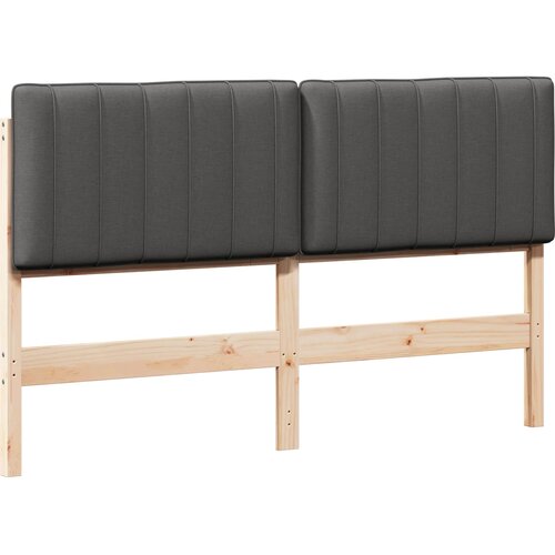  Tapecirani uzglavlje s uzglavljem Smeđa i svijetlosiva 150 cm Slike