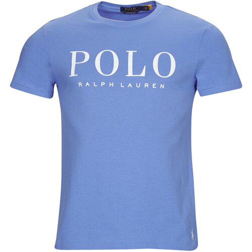 Polo Ralph Lauren Majice s kratkimi rokavi T-SHIRT AJUSTE EN COTON LOGO &amp;quot;&amp;quot; Modra Slike