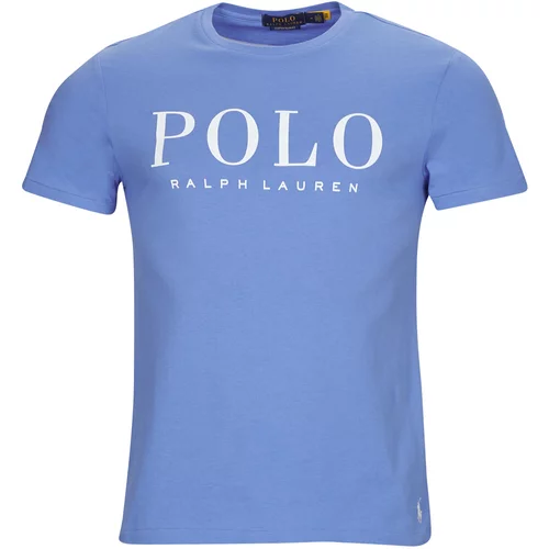 Polo Ralph Lauren Majice s kratkimi rokavi T-SHIRT AJUSTE EN COTON LOGO "" Modra