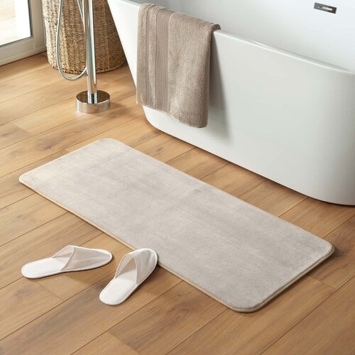 Douceur d int&amp;eacute;rieur Bež kopalni&amp;scaron;ka preproga 50x120 cm Vitamine &amp;ndash; Slike