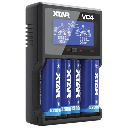 XTAR Univ. punjač akumulatora do 4 kom. sa displejem Slike