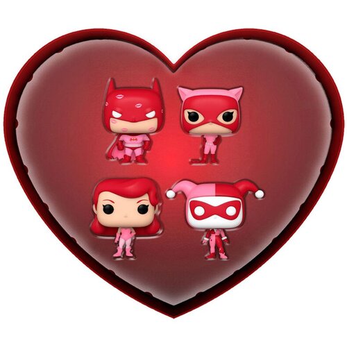Funko pocket pop! dc valentine box 4 kosi - batman - (wmt) - dc comics - keychain novost keyring - zbirka mini figura - polnilo za nogavice - ideja za darilo - uradno blago - oboževalci stri, (20838371) Slike